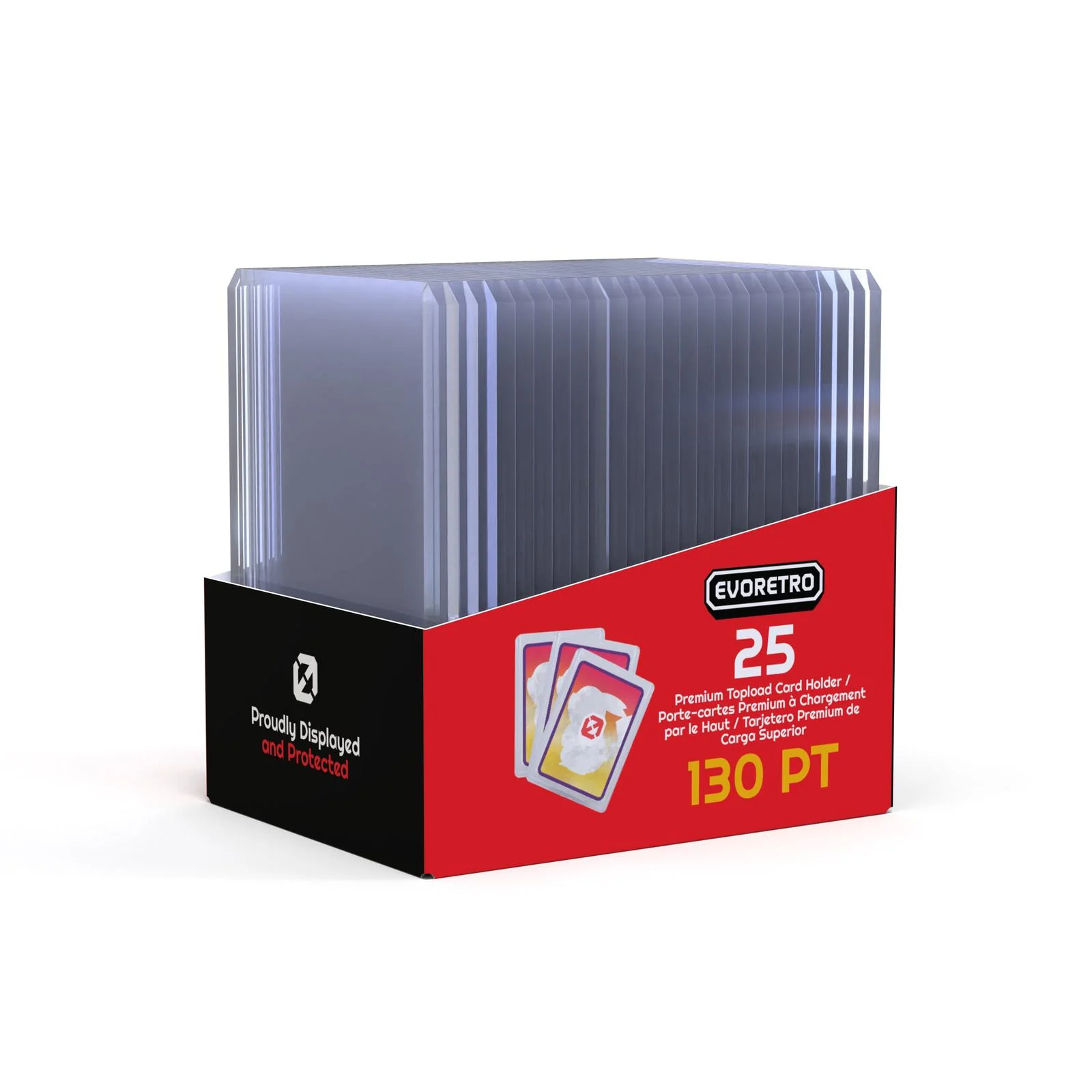 25 EVORETRO Toploader 35pt/55pt/75pt/100pt/180pt – Pack of 25 for Trading Cards - Image 11