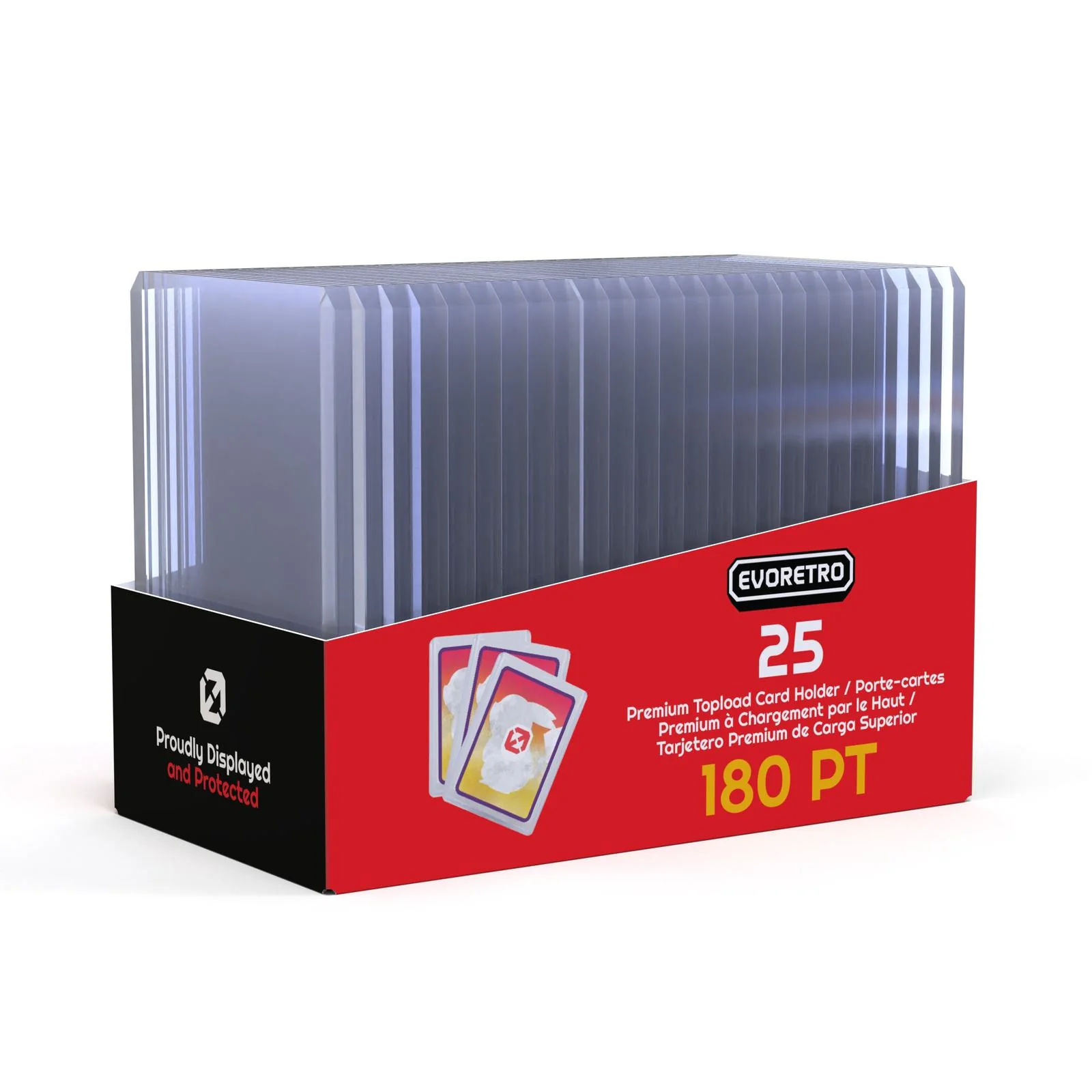 25 EVORETRO Toploader 35pt/55pt/75pt/100pt/180pt – Pack of 25 for Trading Cards - Image 17