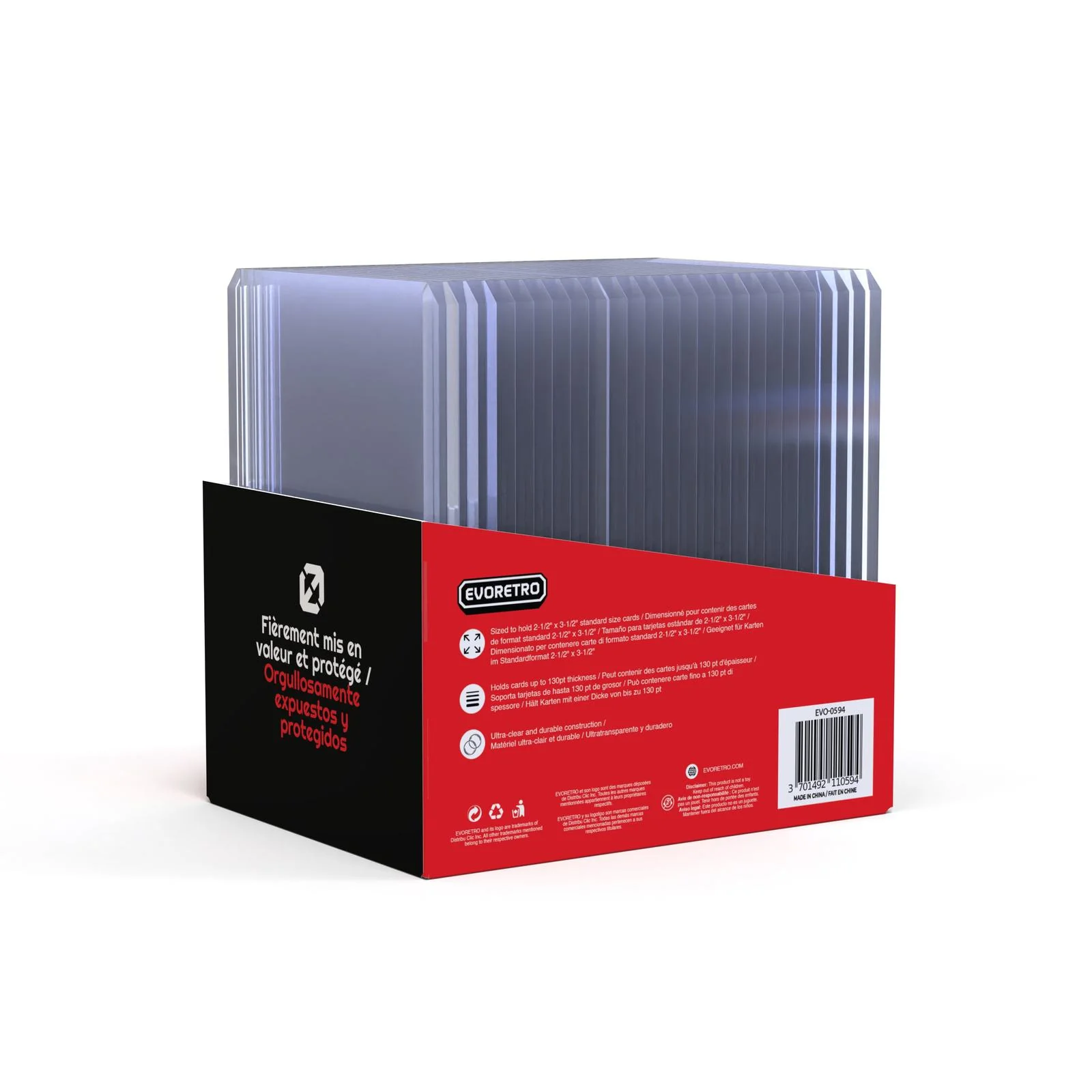 25 EVORETRO Toploader 35pt/55pt/75pt/100pt/180pt – Pack of 25 for Trading Cards - Image 5