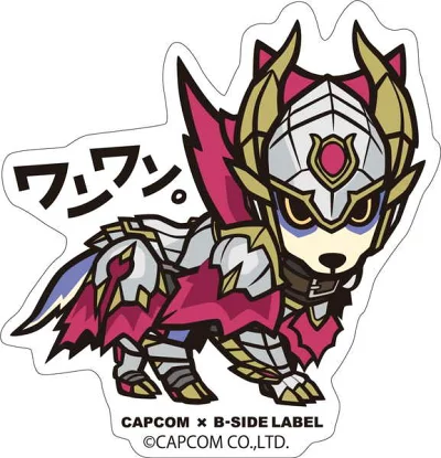 Capcom Monster Hunter - Palamute 2 Small Sticker (B-SIDE LABEL)