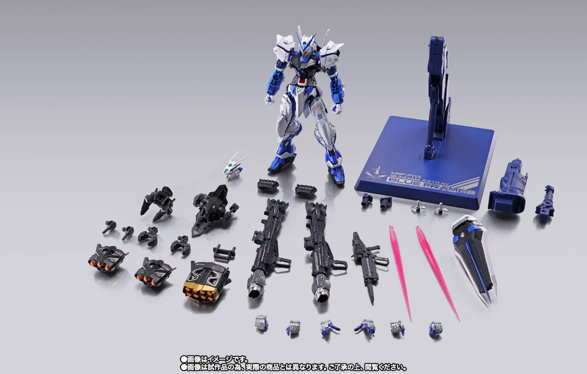Club Tamashii Members Gundam Astray Blue Frame (Full Weapons) - Project Astray - Metal Build - Image 10