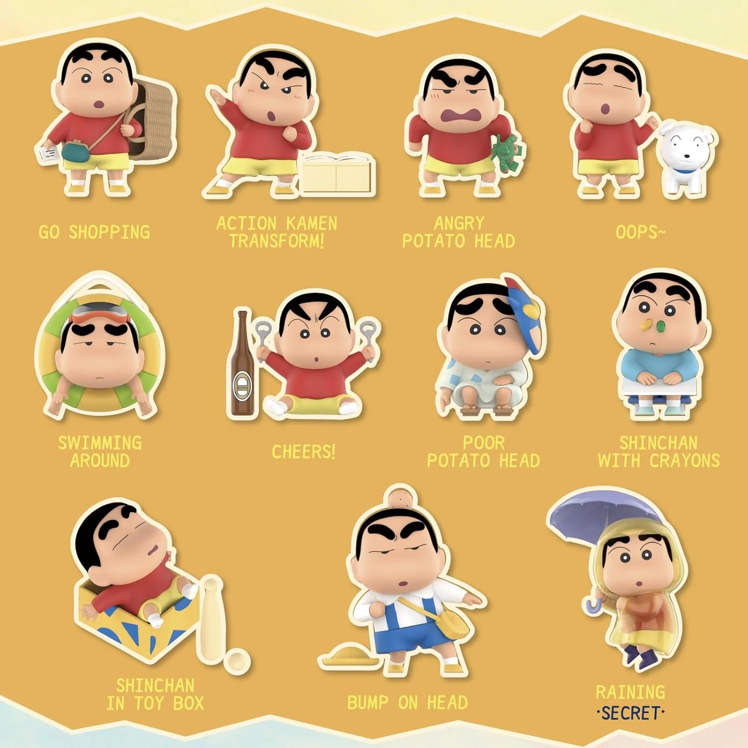Crayon Shin-Chan Early Potato Head Series Blind Box (1 Random Box) - Image 2