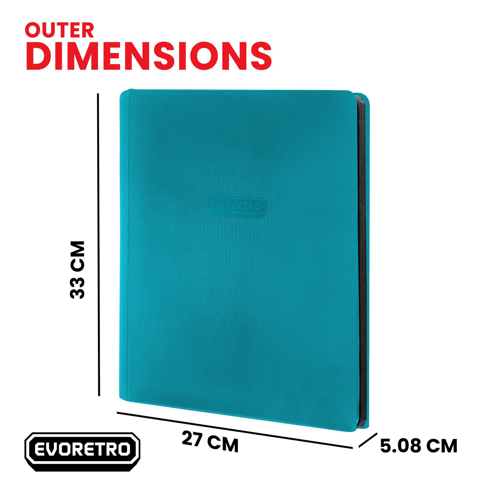EVORETRO 9-Pocket Zip-Up Trading Card Zipper Binder for 360 cards - Image 5