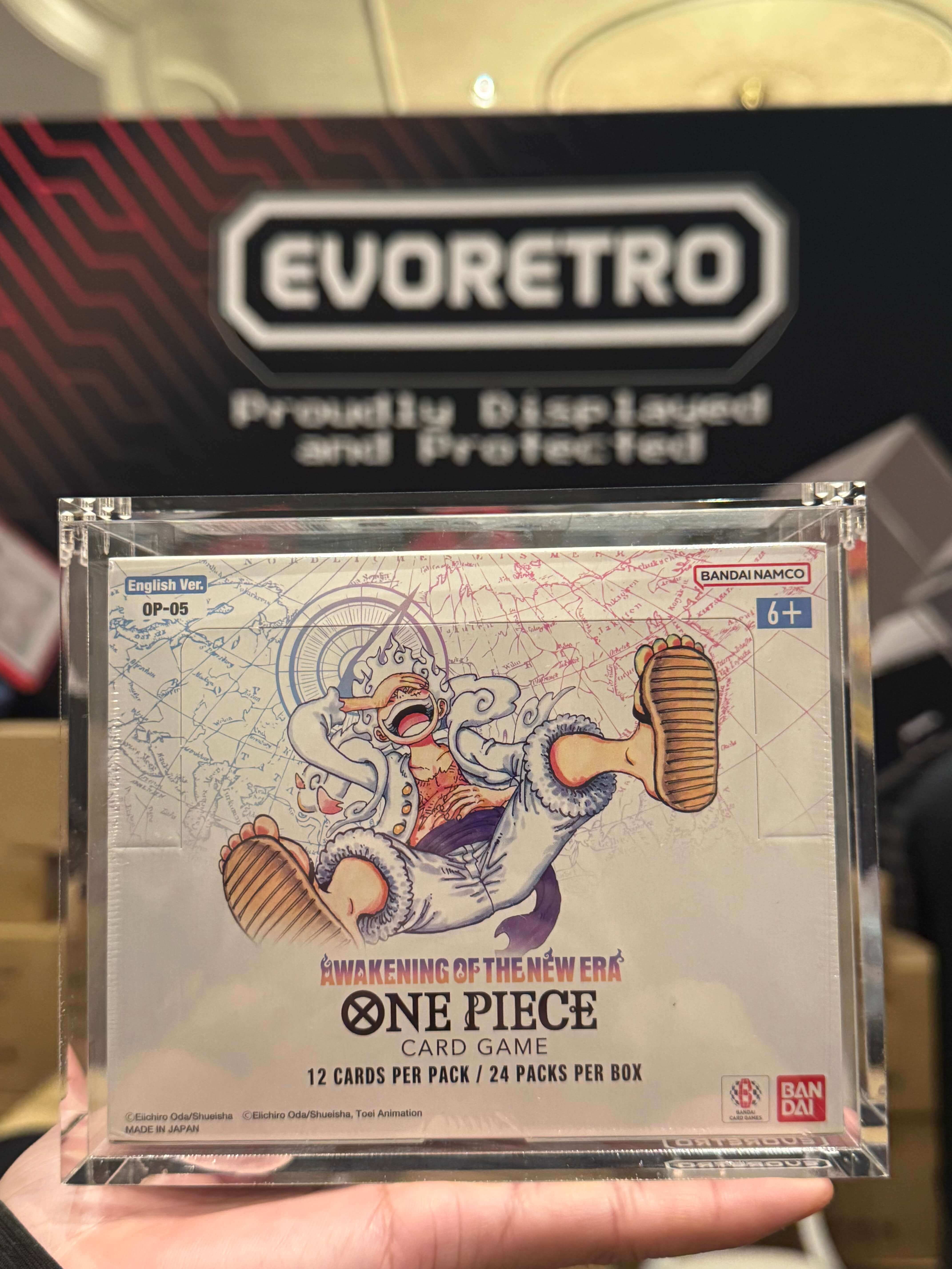EVORETRO Acrylic Case Display for Bandai One Piece OPP 4-6 TCG Booster Box English Pack of 1 - Image 9