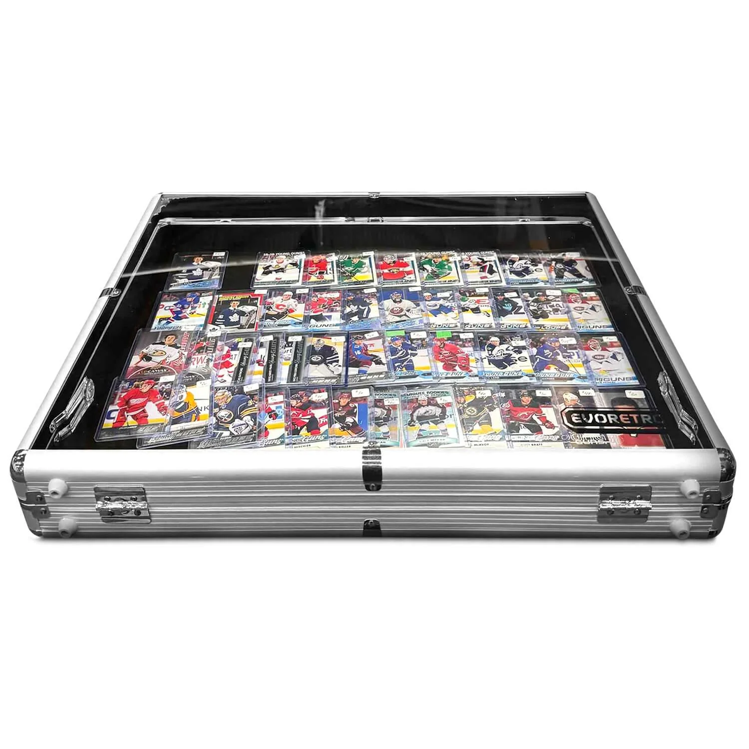 EVORETRO Aluminum Acrylic Clear Top Display Vendor Trade Show showcase