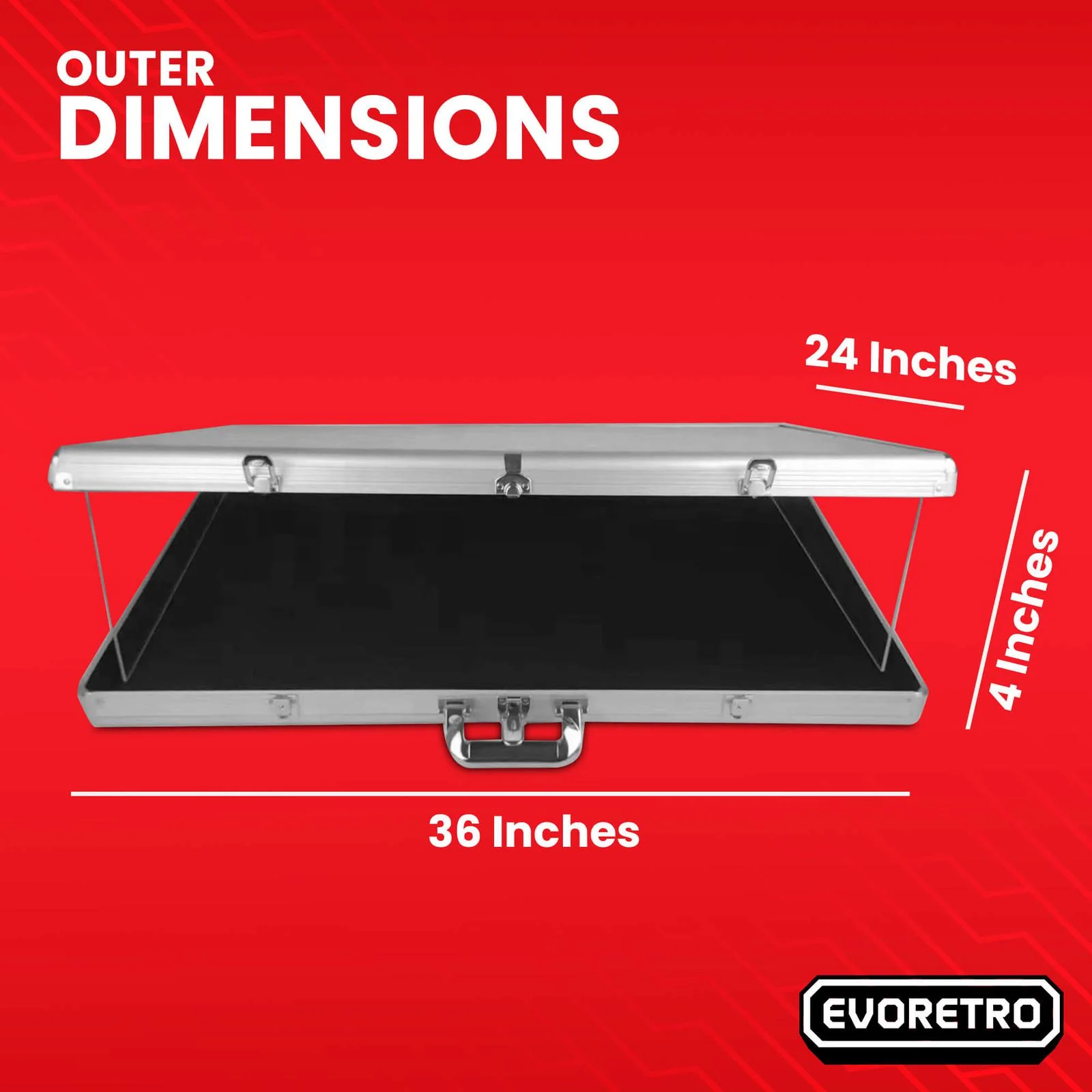 EVORETRO Aluminum Acrylic Clear Top Display Vendor Trade Show showcase - Image 9