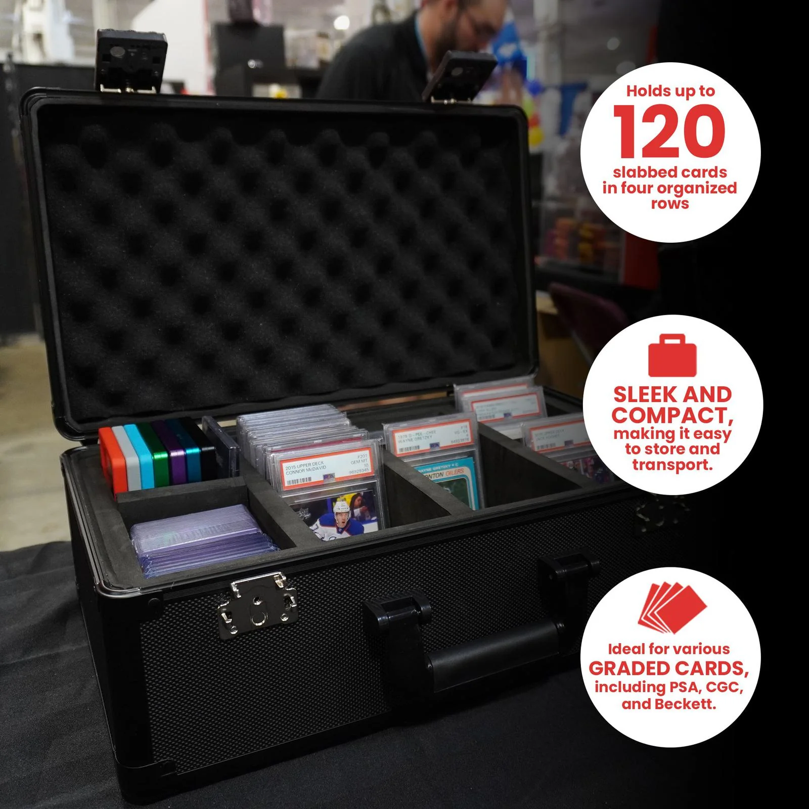 EVORETRO Aluminum Graded Card Storage Box, TSA Lock - Image 77
