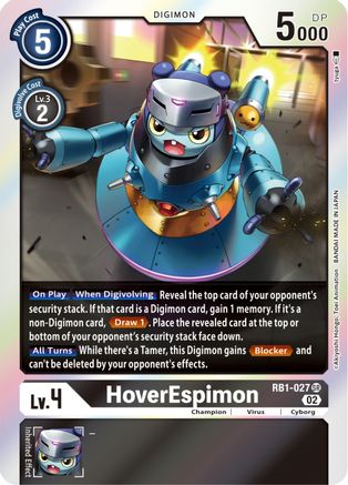 HoverEspimon (RB1-027) - Resurgence Booster Foil