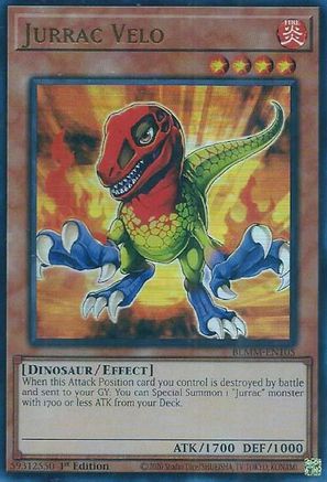 Jurrac Velo (BLMM-EN105) - Battles of Legend: Monster Mayhem 1st Edition