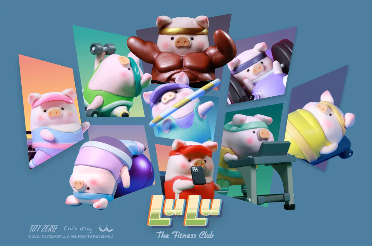 Lulu The Piggy The Fitness Club Series Blind Box (1 Random Box) - Image 2