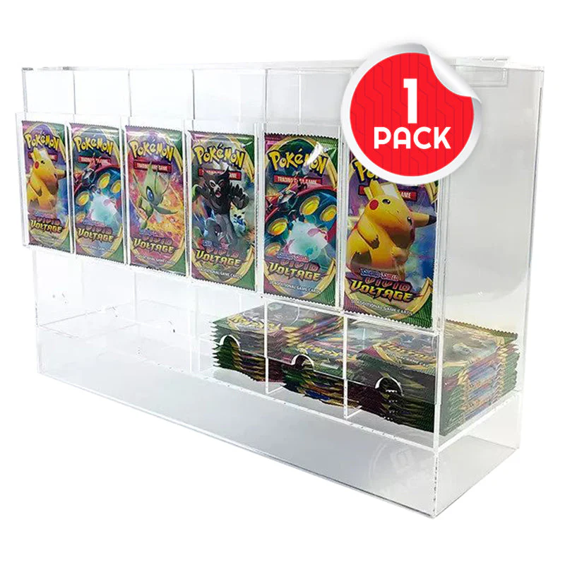 Pokémon Booster Pack 6-Slot EVORETRO Acrylic Display Dispenser - 4 Packs - Image 9