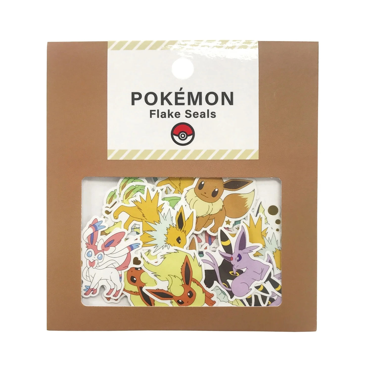 Pokemon Center FLAKE SEALS/Eevee and Evolutions Stickers (Pokémon Center Japan)