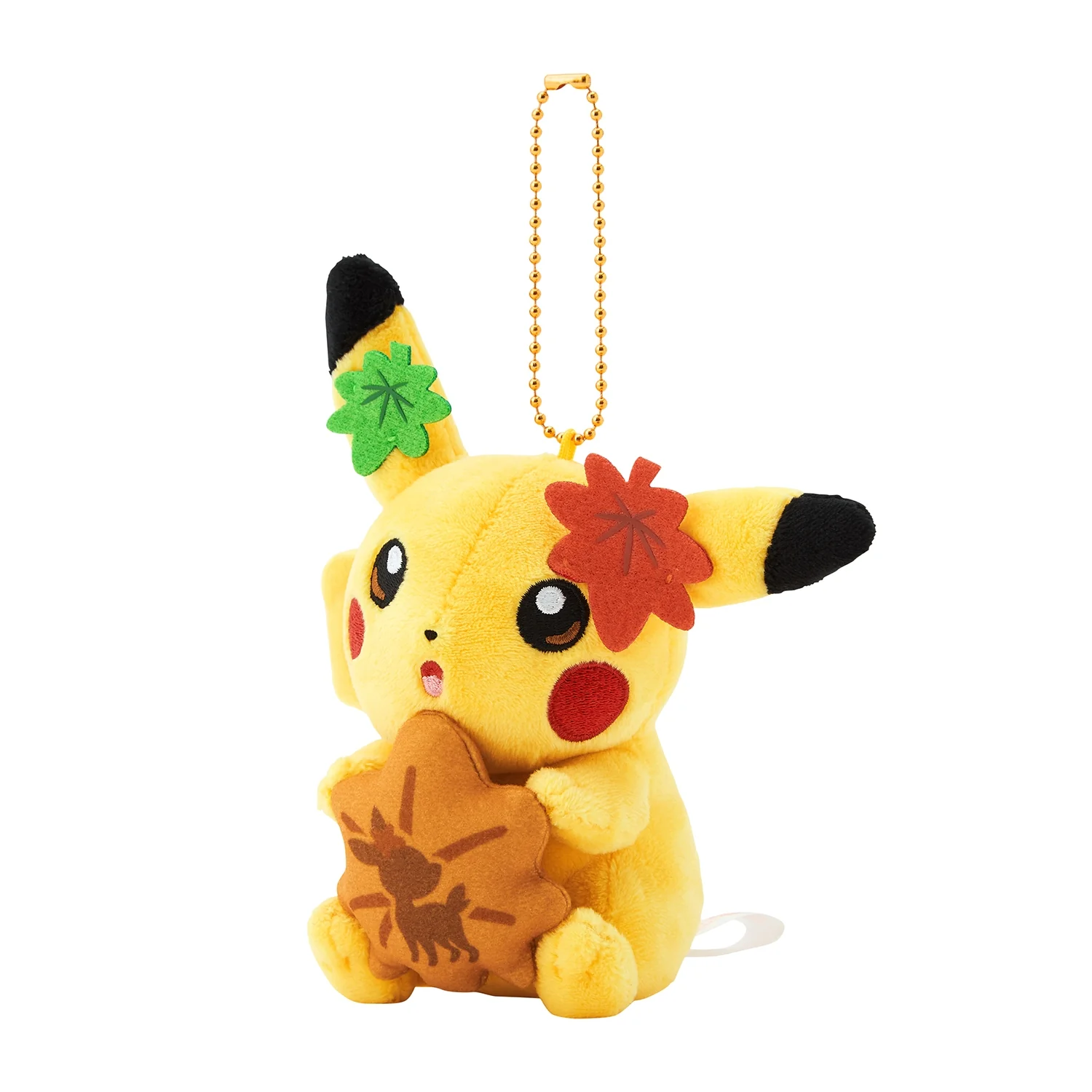 Pokemon Center Hiroshima Momiji Manju Pikachu Plushie Keychain (Pokémon Center Japan) - Image 2