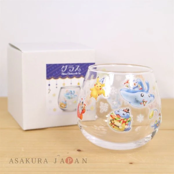 Pokemon Center 2021 Christmas in the Sea Swaying Glass Cup (Pokémon Center Japan) - Image 3