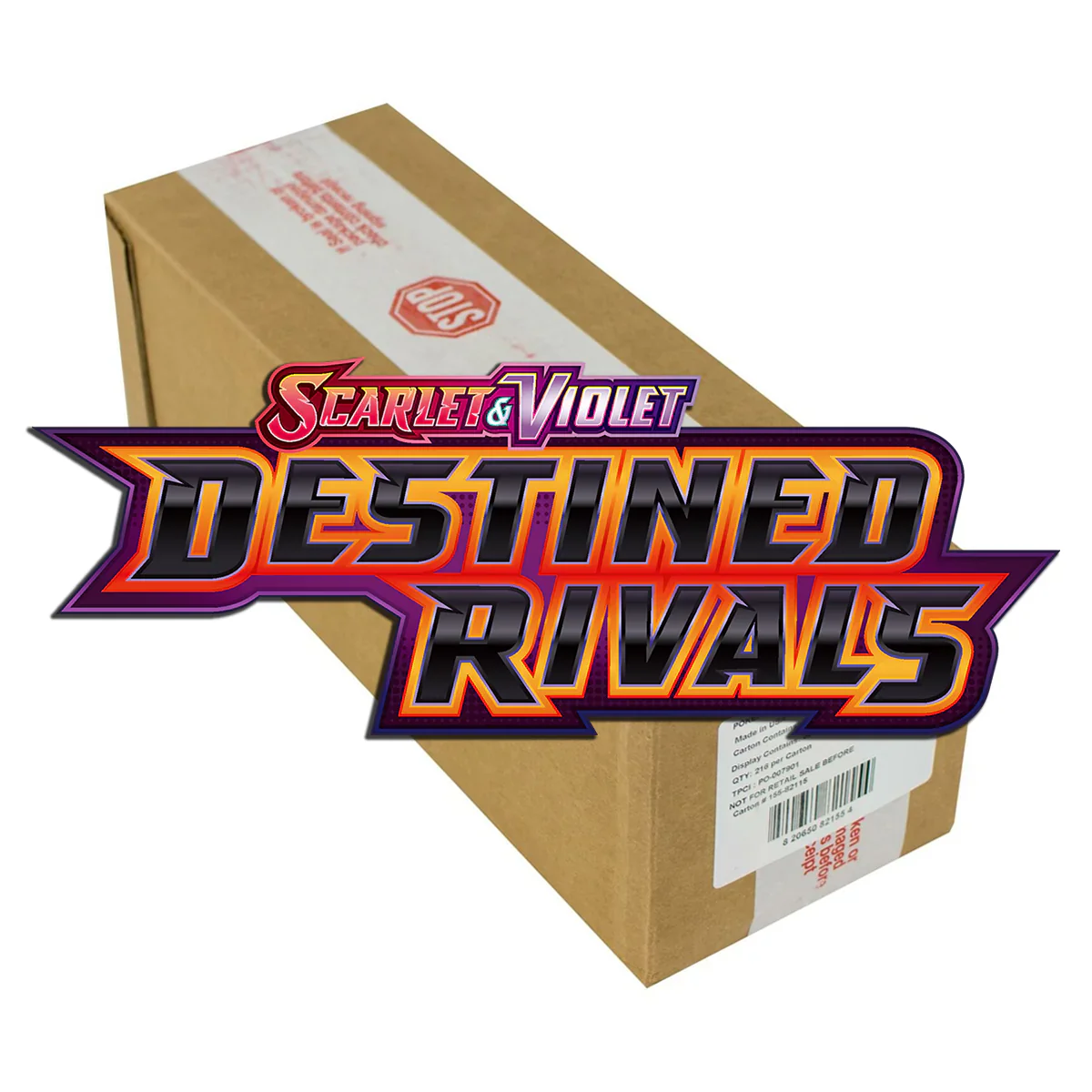 Pokemon TCG Destined Rivals BOOSTER BOX CASE Factory Sealed 6 Box
