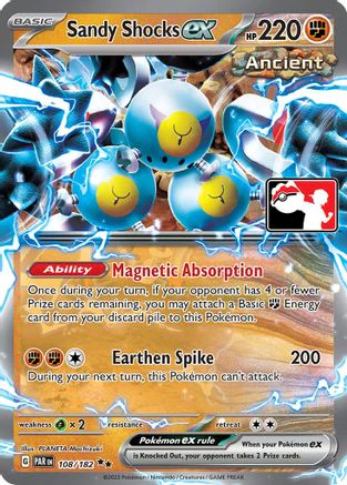 Sandy Shocks ex - 108/182 - Prize Pack Series Cards Holofoil