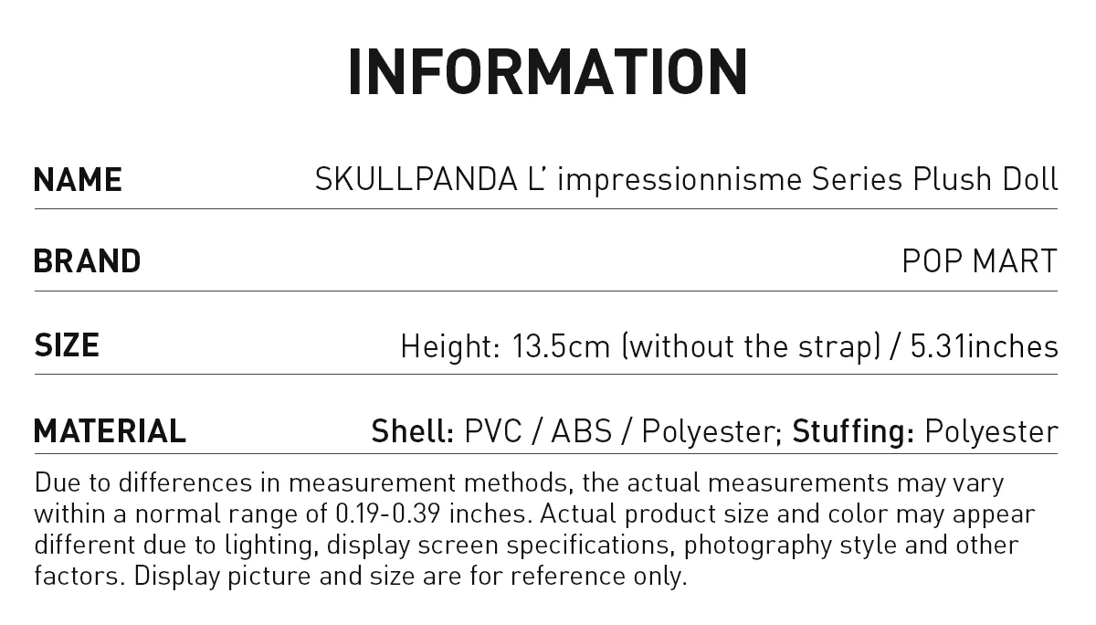 Skullpanda - L'impressionnisme Series Plush Blind Box (1 Random Box) - Image 4