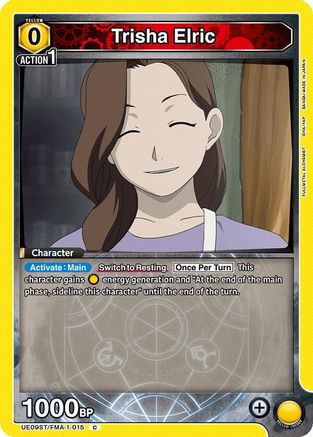 Trisha Elric (UE09ST/FMA-1-015) - UE09ST FULLMETAL ALCHEMIST Starter Deck
